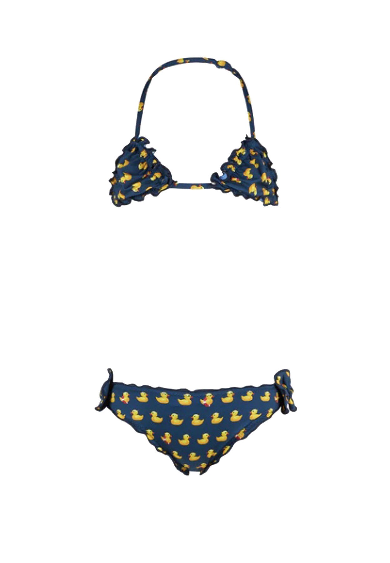 Costume bambina MC2 Saint Barth blu in nylon | ViaMonte Shop
