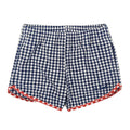 Shorts bambina MC2 Saint Barth kids vichy in tessuto tecnico | ViaMonte Shop