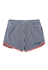 Shorts bambina MC2 Saint Barth kids vichy in tessuto tecnico | ViaMonte Shop