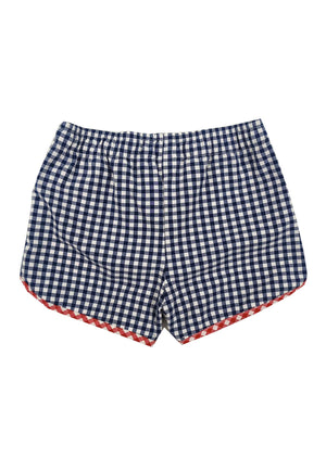 Shorts bambina MC2 Saint Barth kids vichy in tessuto tecnico | ViaMonte Shop