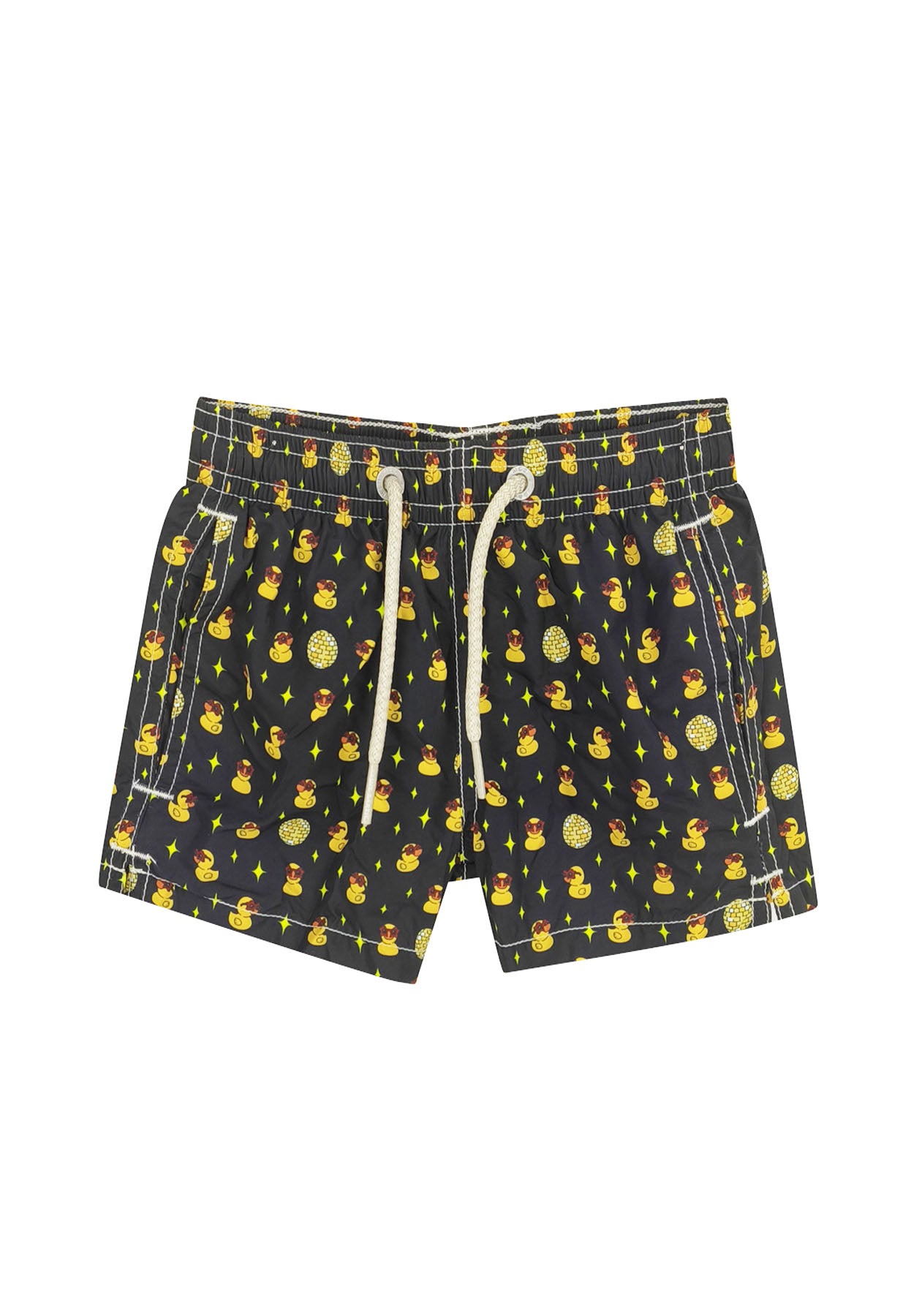 Costume bambino MC2 Saint Barth nero in tessuto tecnico | ViaMonte Shop