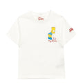 T-shirt bambino MC2 Saint Barth bianca in cotone | ViaMonte Shop