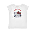 T-shirt bambina Monnalisa bianca in jersey di cotone stretch