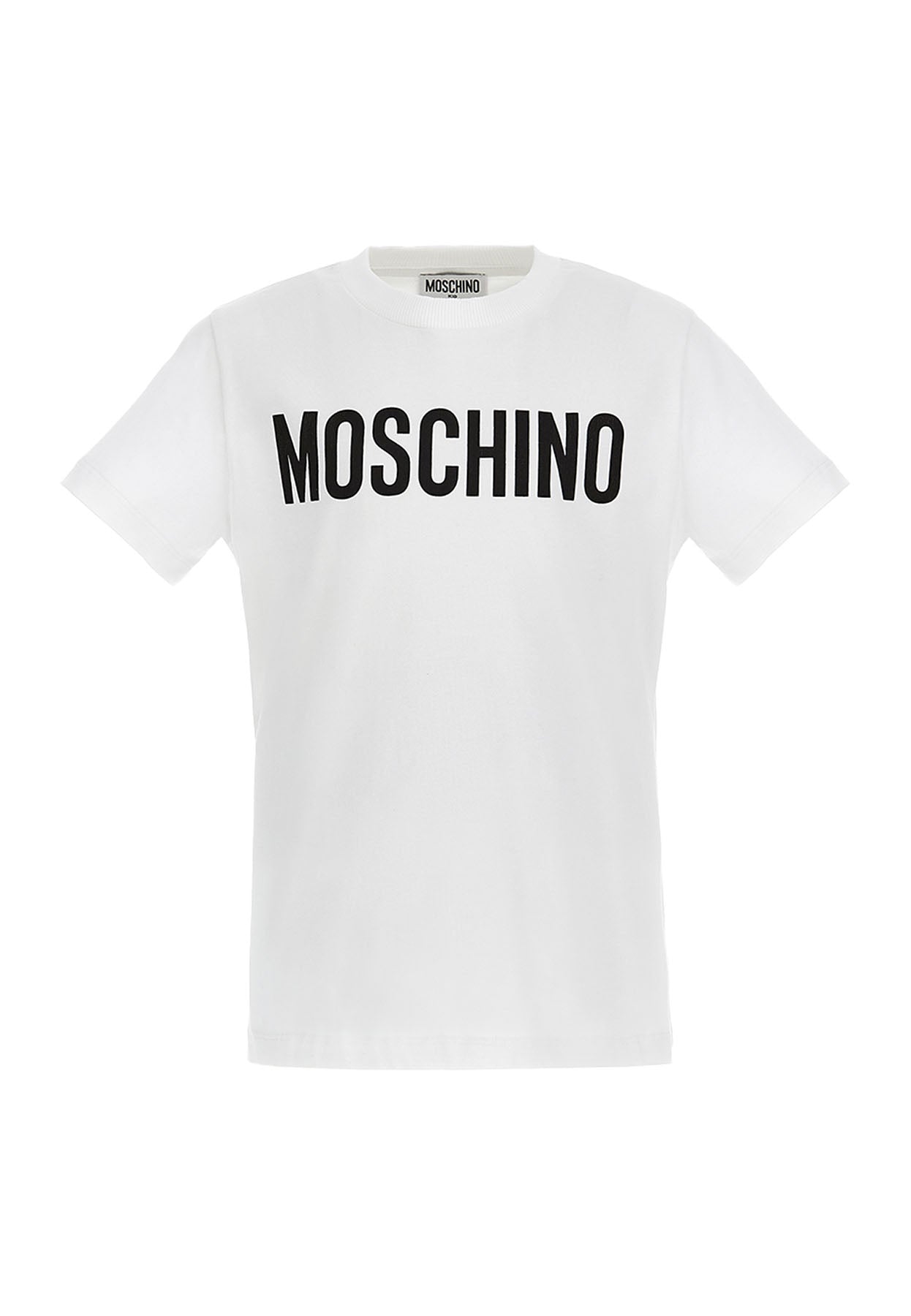 T-shirt bambino Moschino Kids bianca in cotone