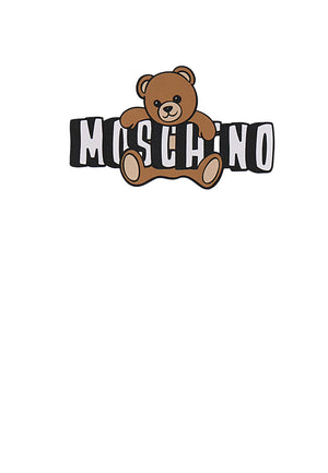 Completo bambina Moschino Kids bianco/giallo in cotone