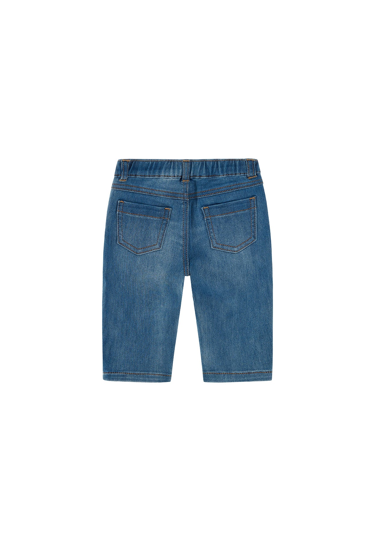 Jeans bambino Moschino kids blu in denim di cotone