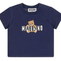 T-shirt bambino Moschino Kids blu in cotone