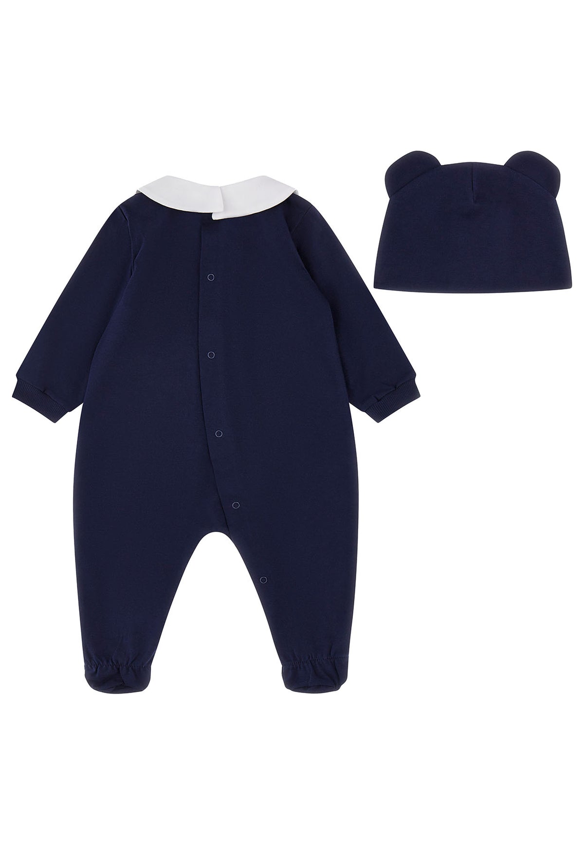 Coordinato neonato Moschino kids blu in cotone