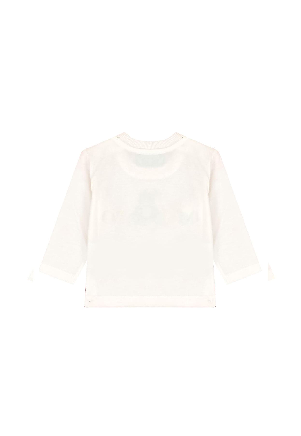 T-shirt neonato Moschino Kids bianca in cotone | ViaMonte Shop