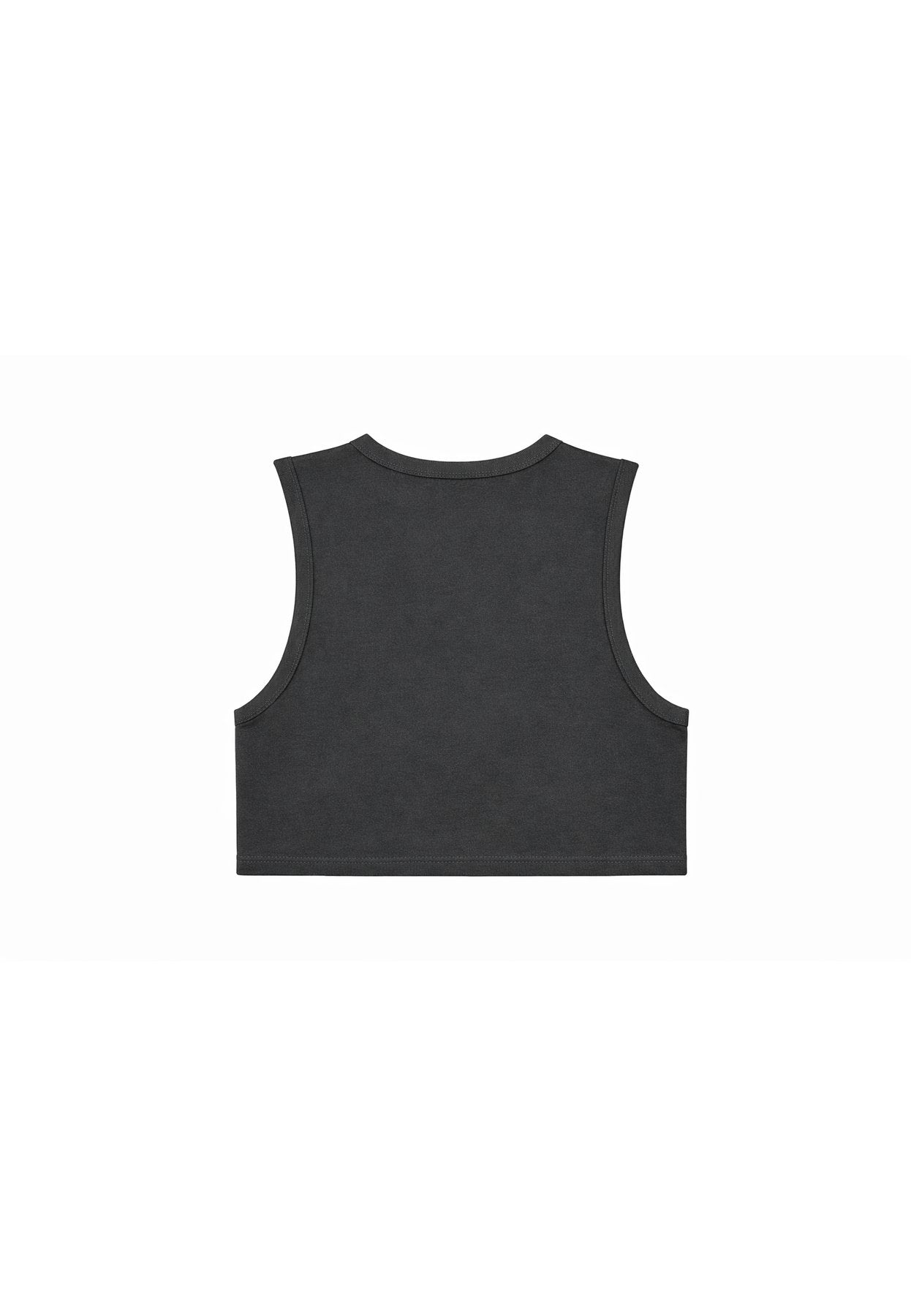 Top bambina MSGM nero in jersey di cotone