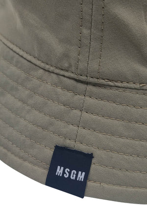 Cappello bambina MSGM beige in nylon | ViaMonte Shop