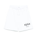 Bermuda bambino MSGM bianco in cotone | ViaMonte Shop