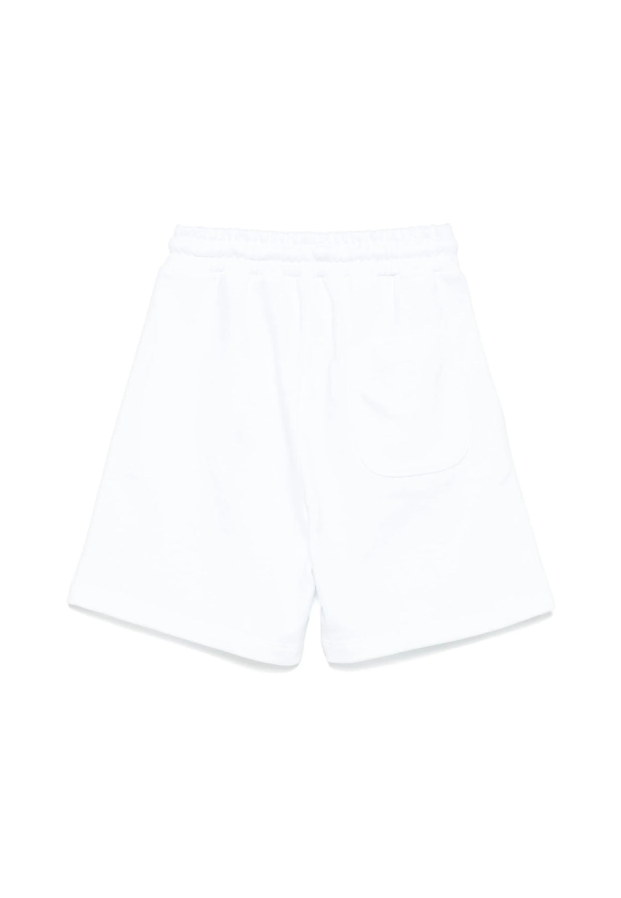 Bermuda bambino MSGM bianco in cotone | ViaMonte Shop