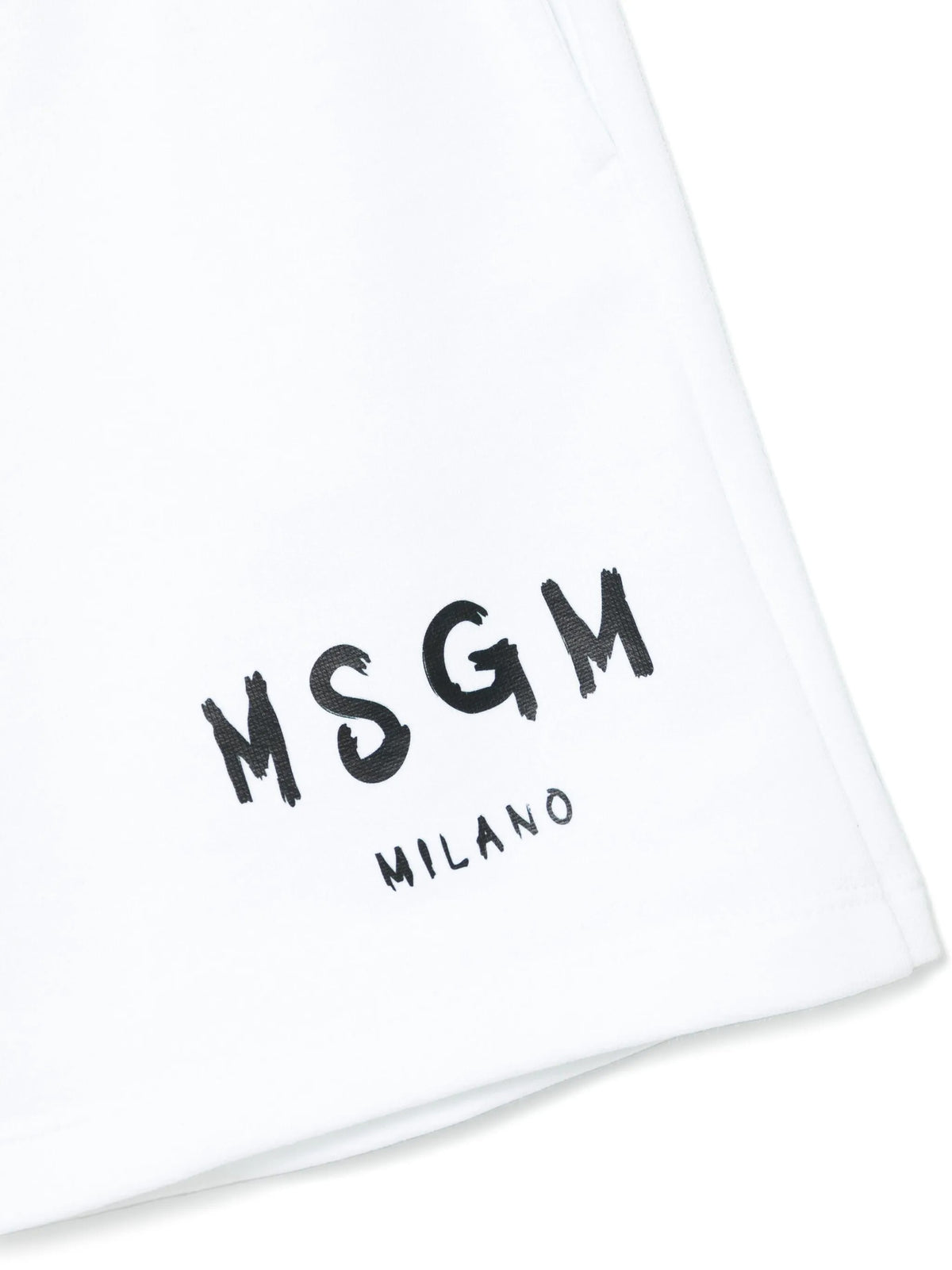 Bermuda bambino MSGM bianco in cotone | ViaMonte Shop
