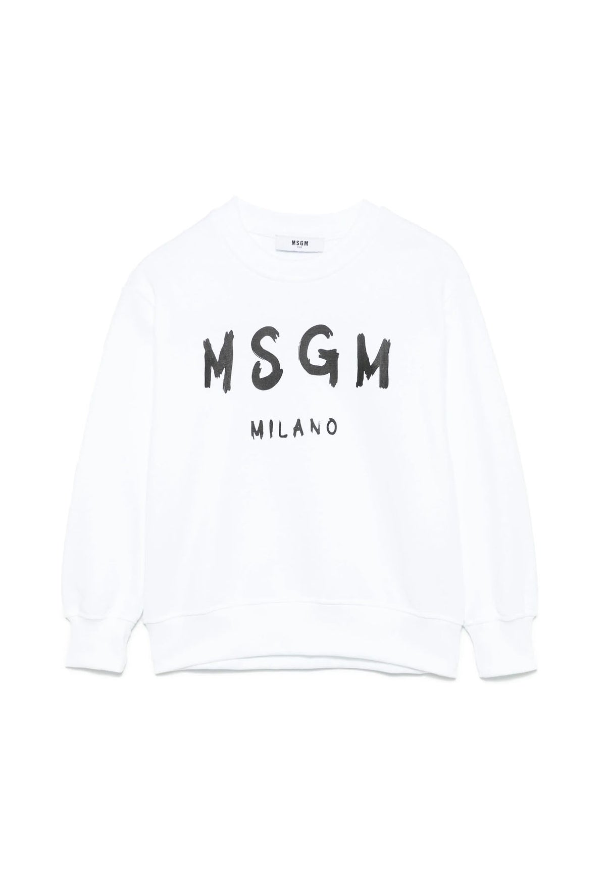 Felpa MSGM unisex bianca in cotone | ViaMonte Shop