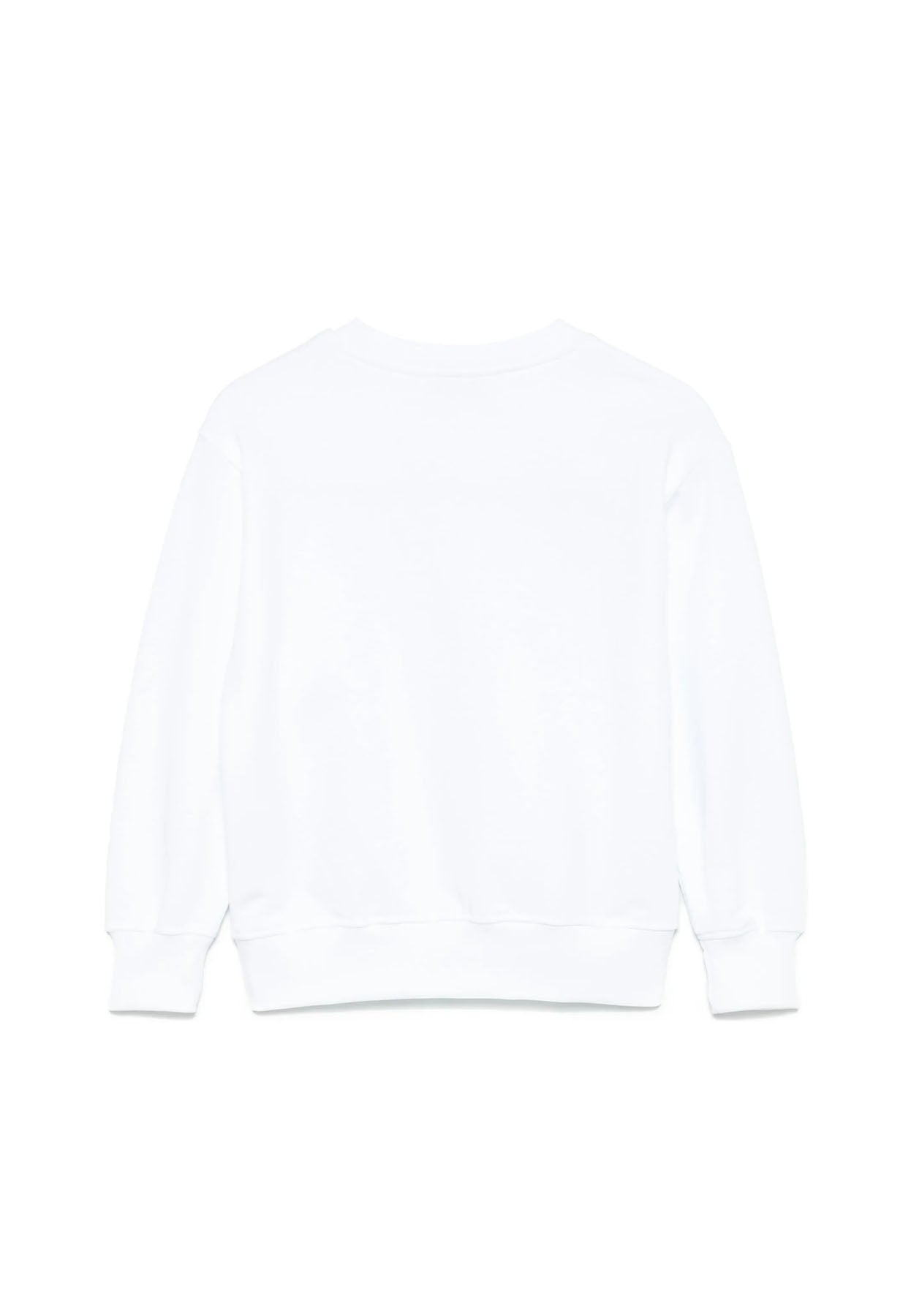 Felpa MSGM unisex bianca in cotone | ViaMonte Shop