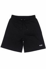 Bermuda bambino MSGM nero in felpa di cotone