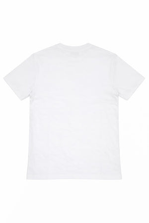T-shirt bambino MSGM bianca in cotone