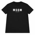 T-shirt bambino MSGM nera in cotone | ViaMonte Shop