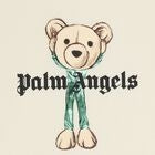 T-shirt bambino Palm Angels avorio in jersey di cotone | ViaMonte Shop