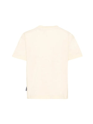 T-shirt bambino Palm Angels avorio in cotone | ViaMonte Shop