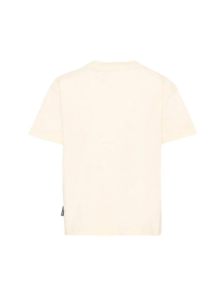 T-shirt bambino Palm Angels avorio in cotone | ViaMonte Shop