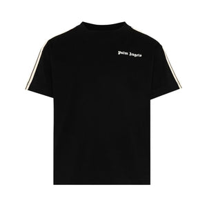 T-shirt bambino Palm Angels nera in jersey di cotone | ViaMonte Shop