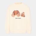 Felpa bambino Palm Angels avorio in cotone | ViaMonte Shop