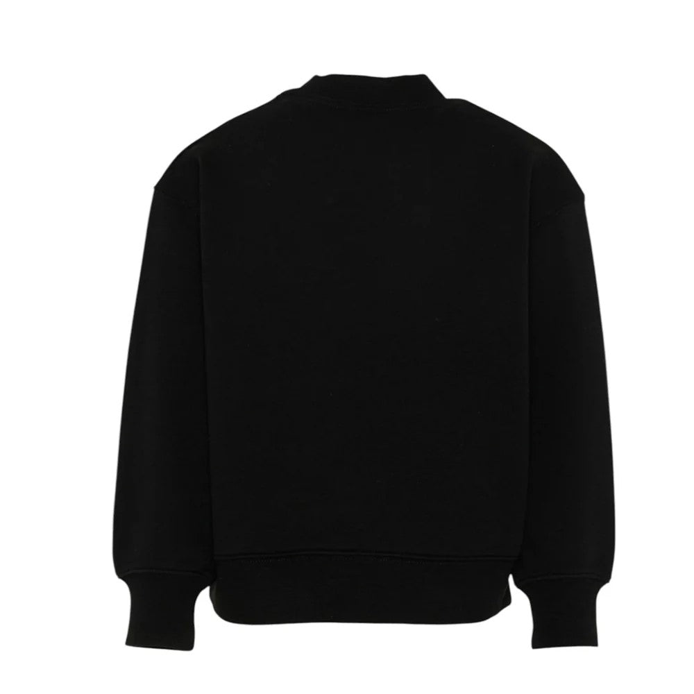 Felpa bambino Palm Angels nera in cotone | ViaMonte Shop