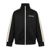 Felpa aperta bambino Palm Angels nera in in misto cotone | ViaMonte Shop