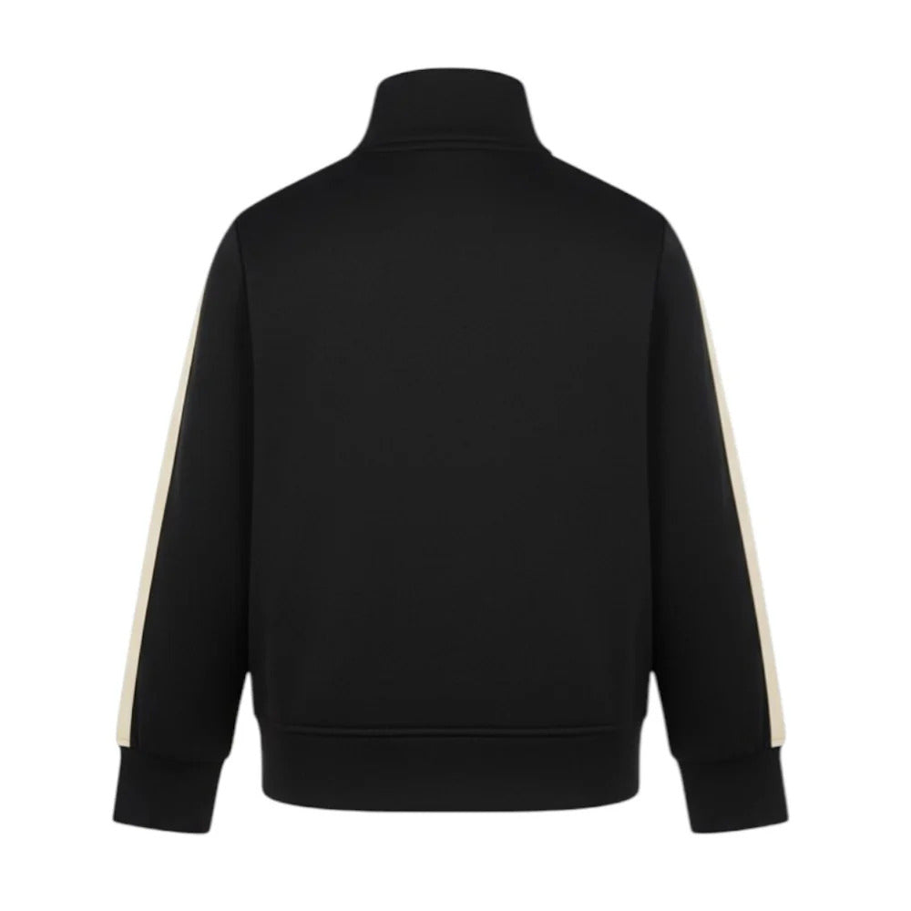 Felpa aperta bambino Palm Angels nera in in misto cotone | ViaMonte Shop
