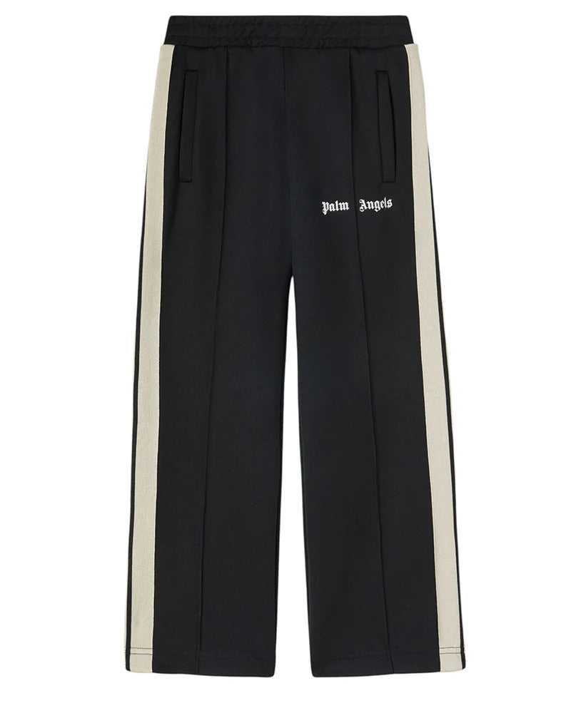 Pantalone sportivo bambino Palm Angels nero in in misto cotone | ViaMonte Shop
