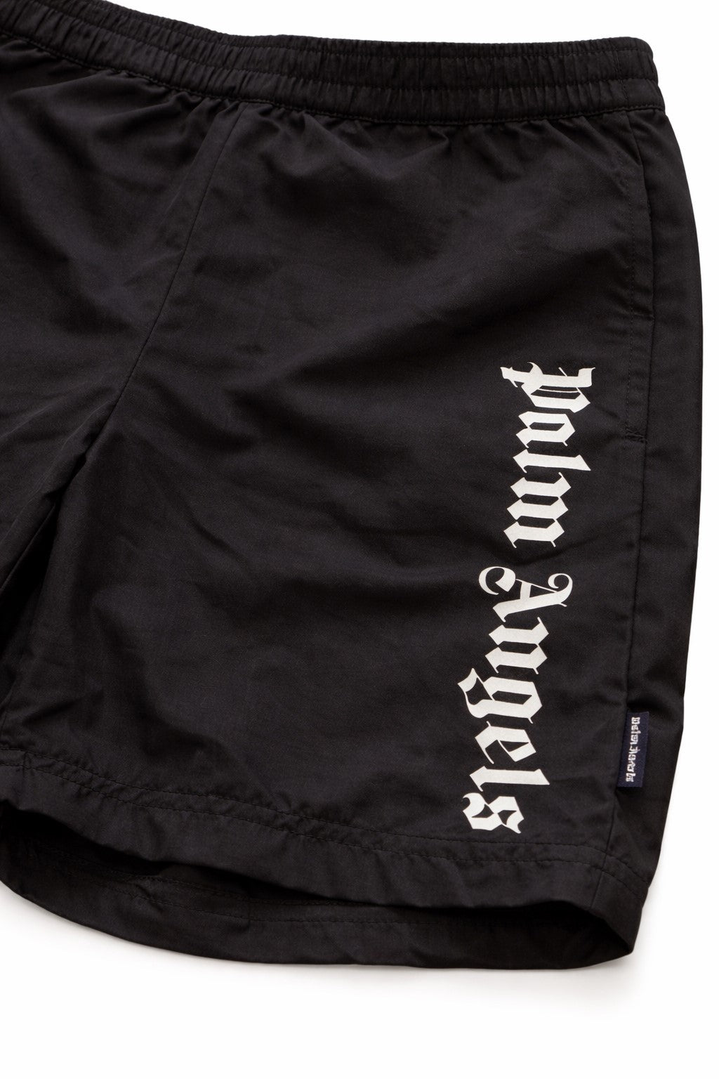 Costume boxer bambino Palm Angels nero in tessuto tecnico | ViaMonte Shop