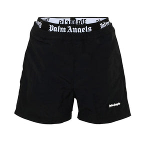 Costume boxer bambino Palm Angels nero in nylon | ViaMonte Shop