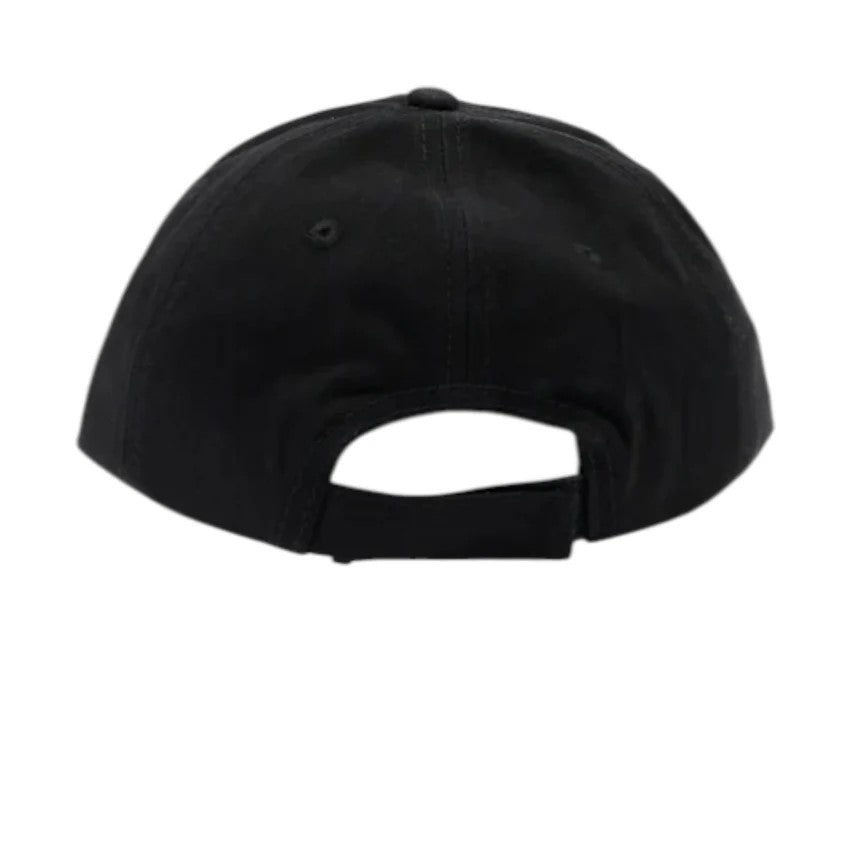 Cappello bambino Palm Angels nero in gabardina di cotone | ViaMonte Shop