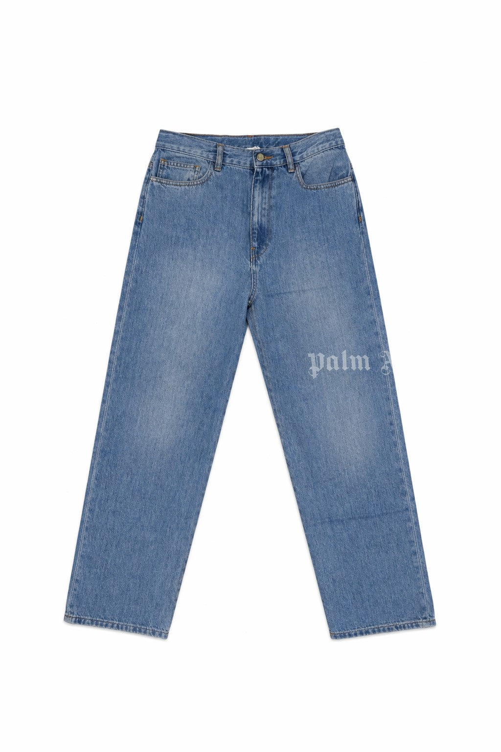 Jeans baggy bambino Palm Angels kids in denim medium