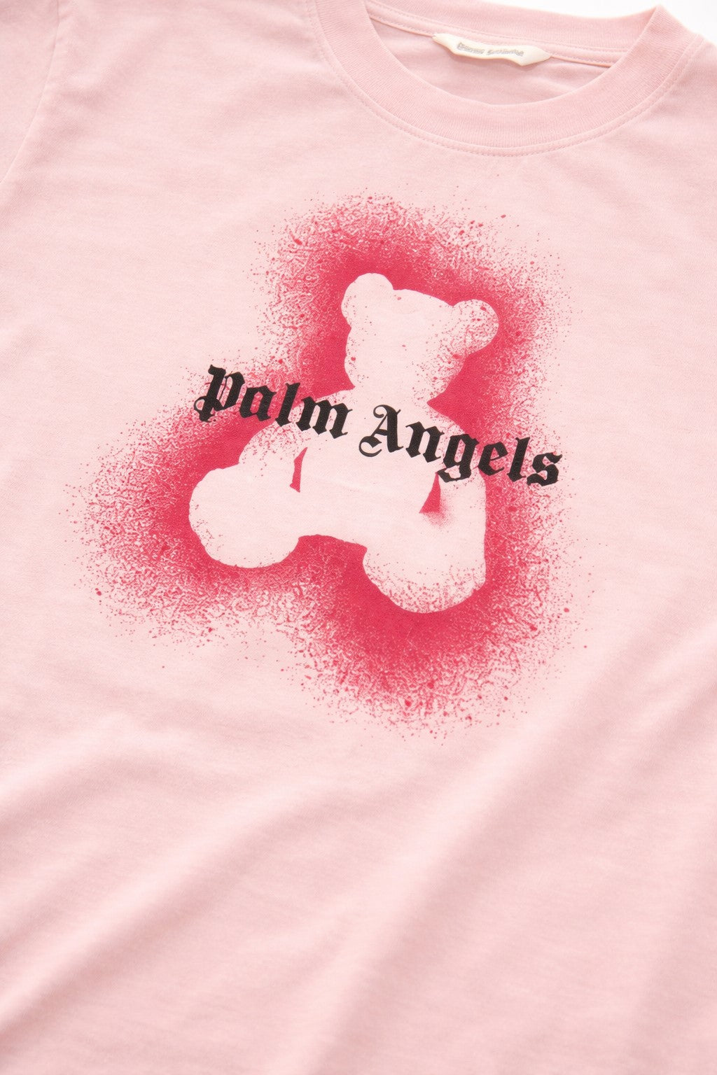 T-shirt bambina Palm Angels rosa in jersey di cotone | ViaMonte Shop