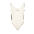 Body bambina Palm Angels bianco con logo | ViaMonte Shop