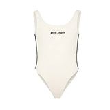 Body bambina Palm Angels bianco con logo | ViaMonte Shop
