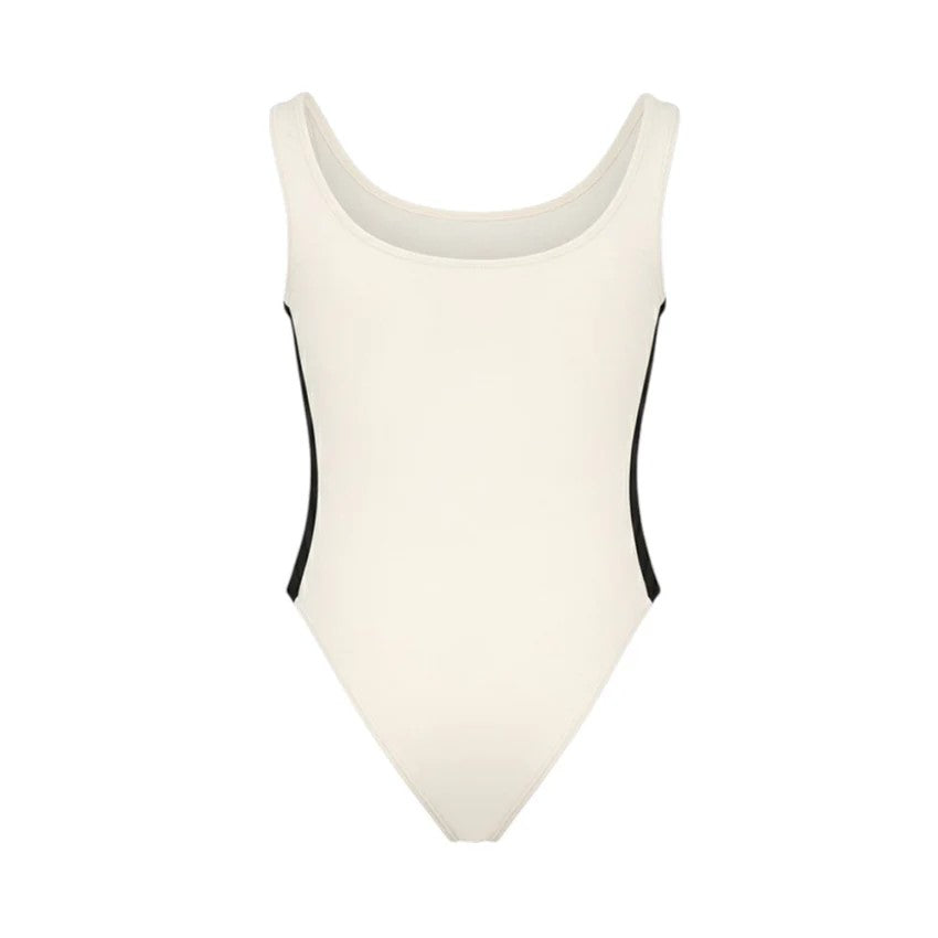 Body bambina Palm Angels bianco con logo | ViaMonte Shop