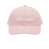 Cappello bambina Palm Angels rosa in gabardina di cotone | ViaMonte Shop