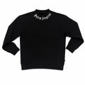 Felpa bambino Palm Angels nera in cotone | ViaMonte Shop
