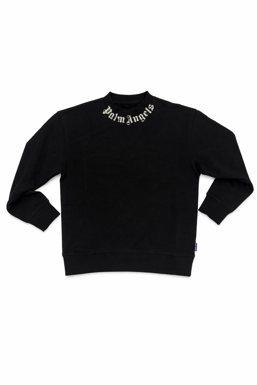 Felpa bambino Palm Angels nera in cotone | ViaMonte Shop