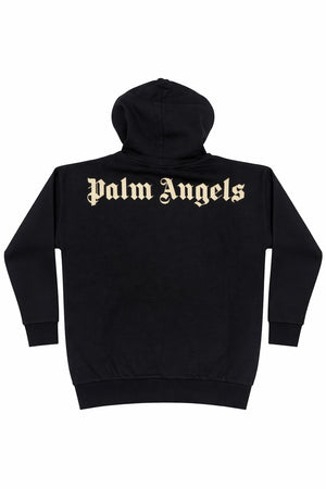 Felpa bambino Palm Angels nera in cotone