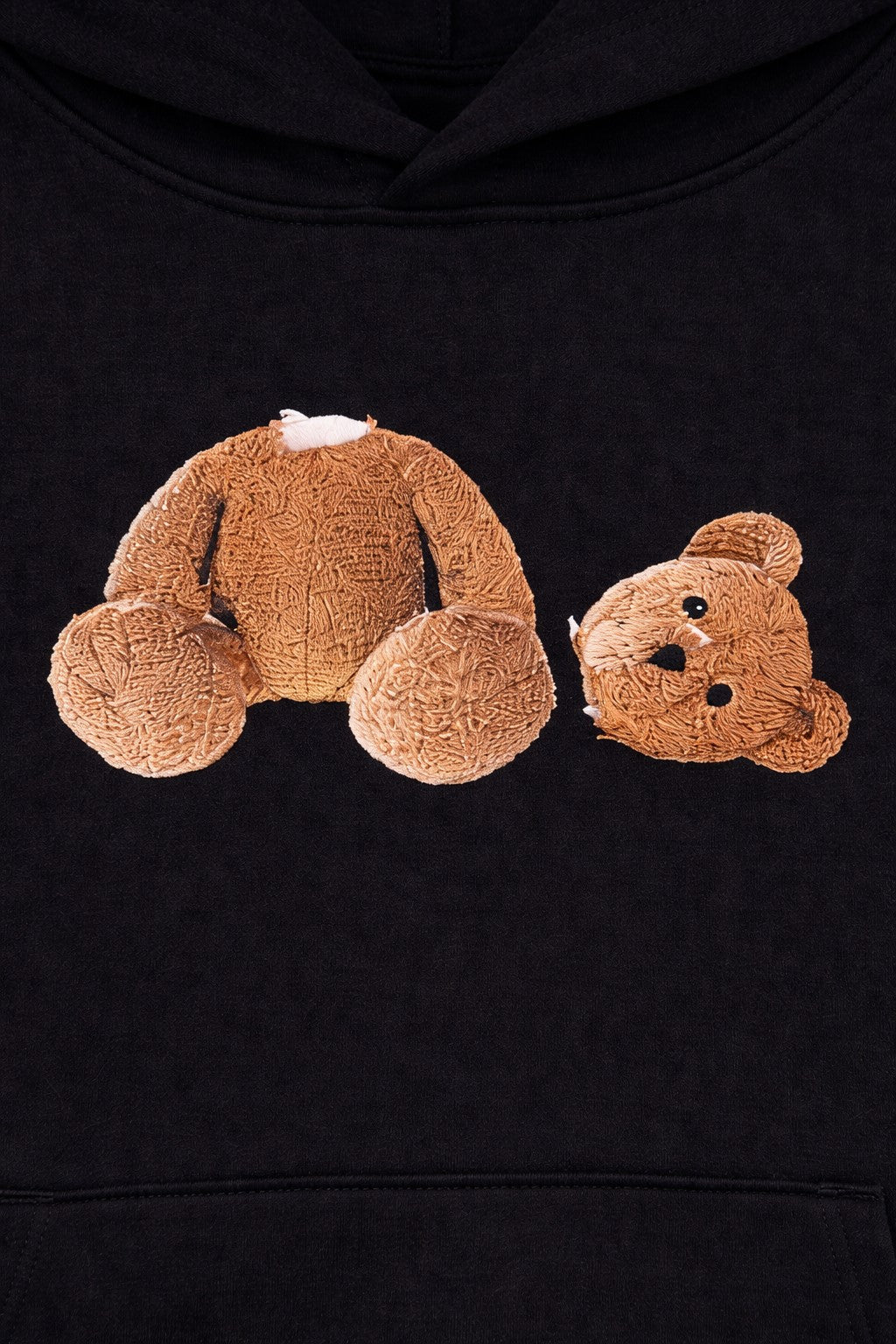 Felpa bambino Palm Angels nera in cotone