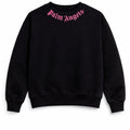 Felpa bambina Palm Angels nera in cotone