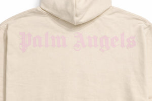 Felpa bambina Palm Angels avorio in cotone | ViaMonte Shop