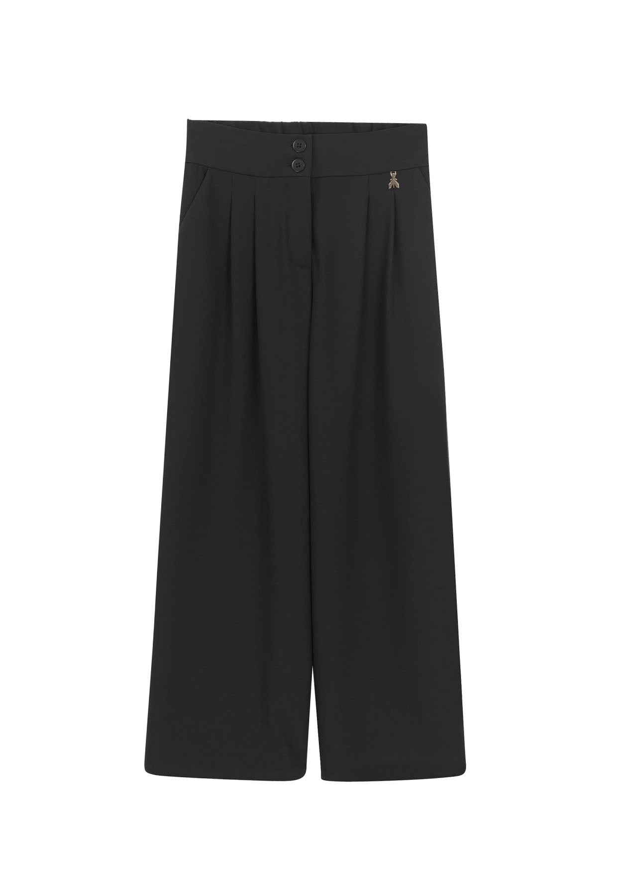 Pantalone bambina Patrizia Pepe nero in tessuto tecnico | ViaMonte Shop