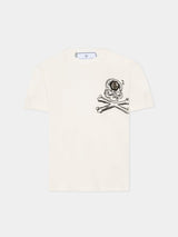 T-shirt bambino Philipp Plein junior bianca in jersey di cotone | ViaMonte Shop
