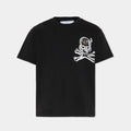 T-shirt bambino Philipp Plein junior nera in jersey di cotone | ViaMonte Shop
